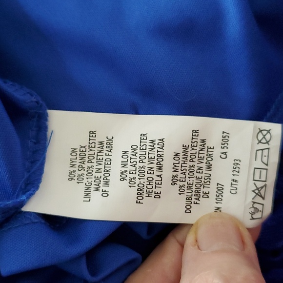 Royal blue lace and sequined formal evening dress size 20 NWT - Picture 7 of 7